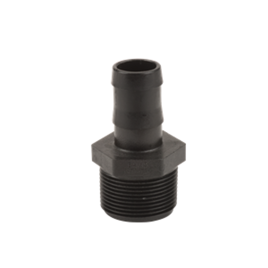Picture of KING NIPPLE POLY HB125-100 1-1/4" MPT X 1" HOSE BARB